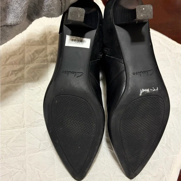 Clark’s Erin Kipley black bootie, gently used sz 11 - Picture 6 of 15
